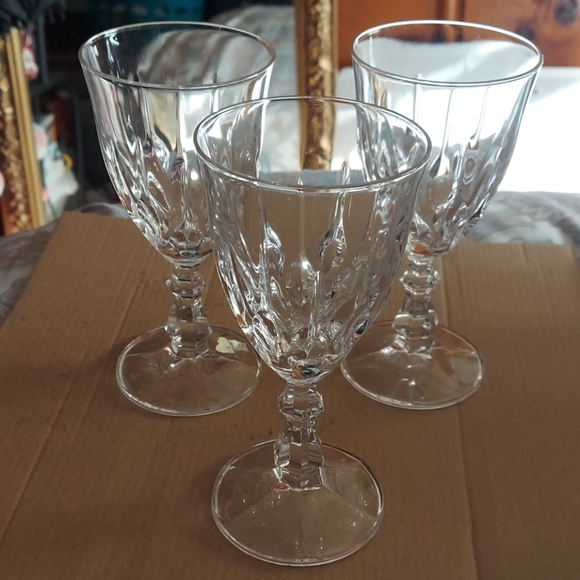 crystal Other - 3 wine glasses crystal set 3